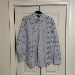 Banana Republic Light Gray Shirt with Flag Accents